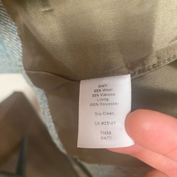 Talbots Wool Blend Tweed Blazer Size 4 - Picture 8 of 9